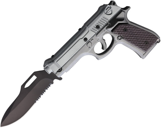 ElitEdge Pistol Linerlock A/O Gray EE - Elitedge