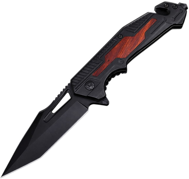 ElitEdge Rescue Linerlock A/O Black/Wd EE - Elitedge