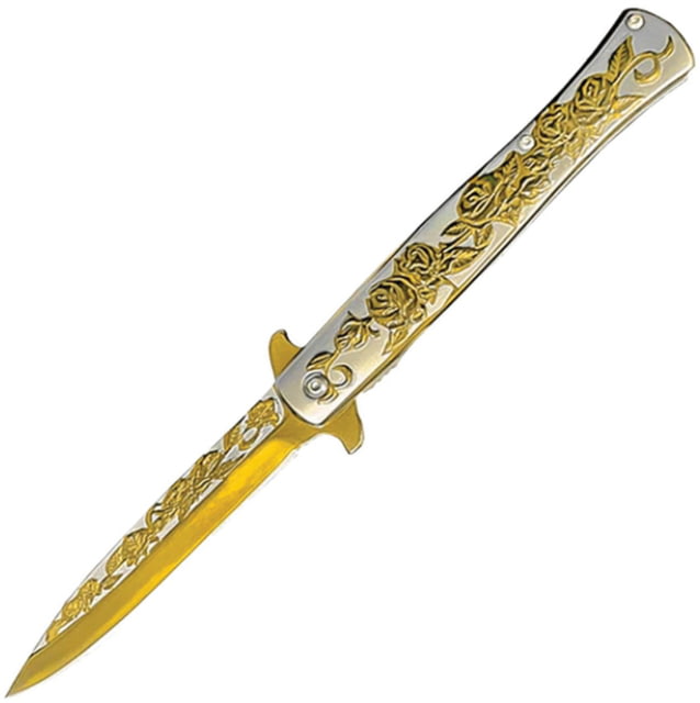 ElitEdge Stiletto Linerlock A/O Gold EE - Elitedge