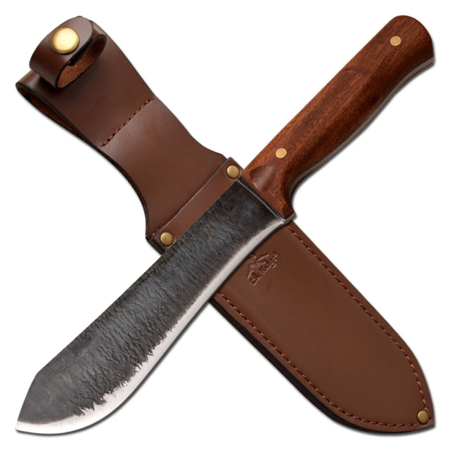 Elk Ridge Bolo Fixed Blade Knife 7 in 65Mn Steel Brown - Elk Ridge