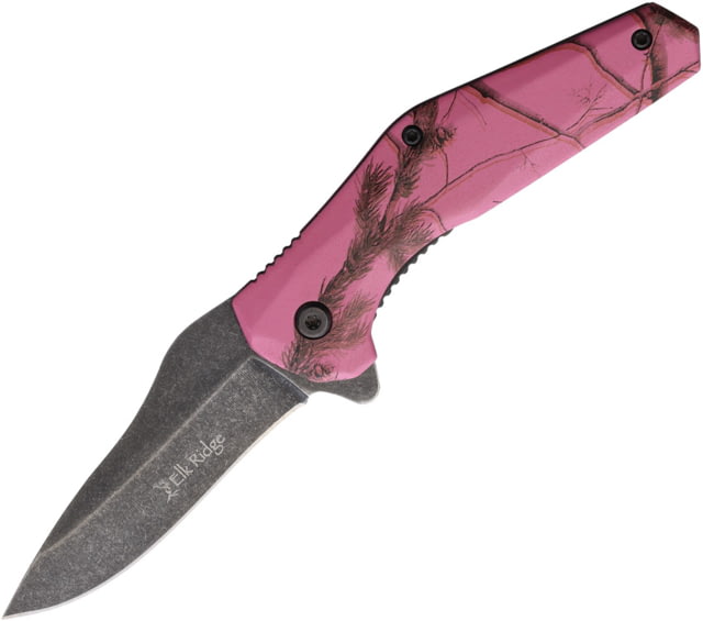 Elk Ridge Camo Linerlock A/O Dk pink - Elk Ridge