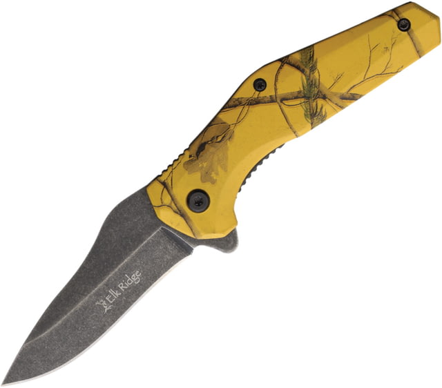 Elk Ridge Camo Linerlock A/O Yellow - Elk Ridge