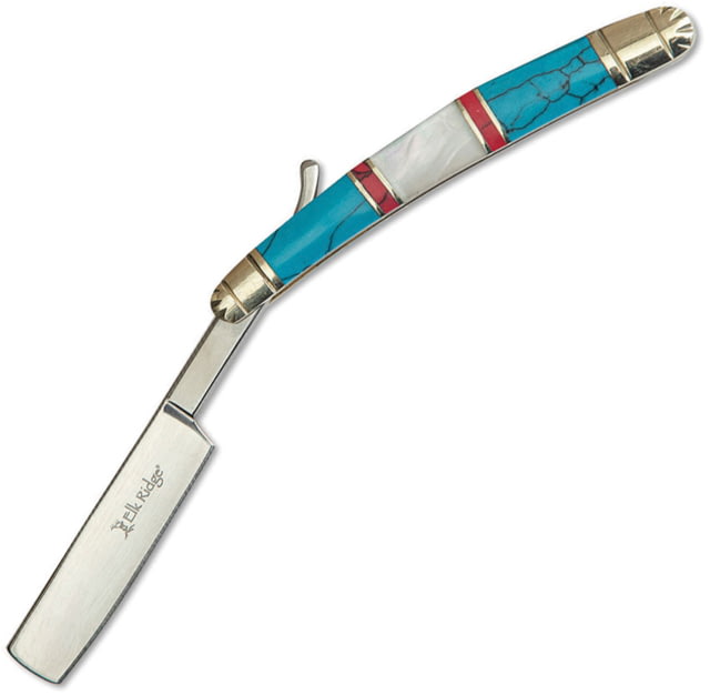 Elk Ridge Folding Razor MOP/Stone Folding Knife 3Cr13 stainless razor blade Mother of Pearl and stone handle