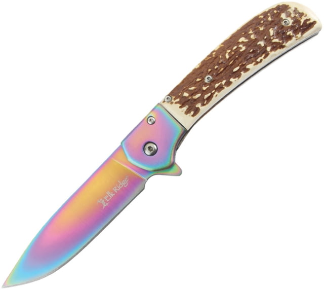 Elk Ridge Linerlock A/O Faux Stag - Elk Ridge