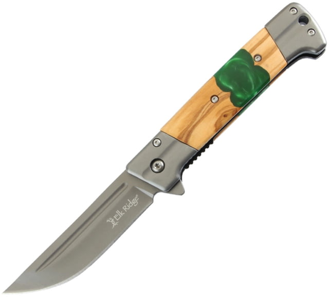 Elk Ridge Linerlock A/O Green - Elk Ridge
