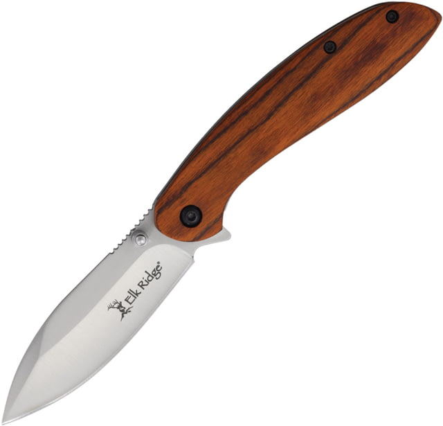 Elk Ridge Linerlock Brown wood - Elk Ridge