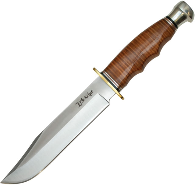 Elk Ridge Outskirt 6.75 in Fixed Blade Knife Stacked leather