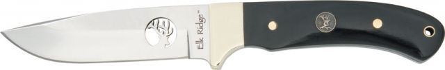 Elk Ridge Small Hunter Fixed Blade KnifeStainless Blade Laminated Wood Handle - Elk Ridge