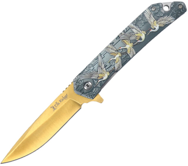 Elk Ridge Wildlife Linerlock A/O Swan/Gl - Elk Ridge