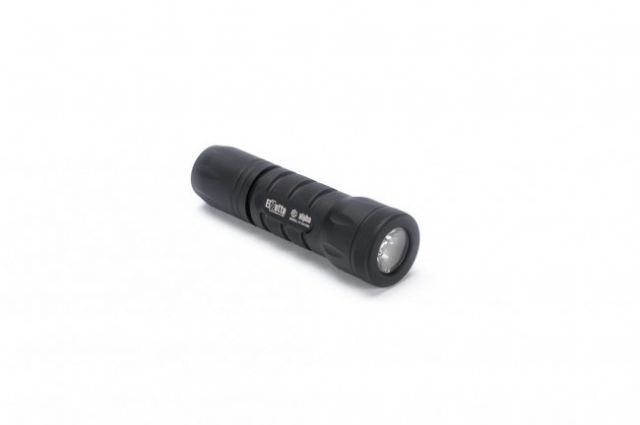 Elzetta Alpha 1-Cell LED Flashlight 415 Lumens w/Standard Bezel Ring Standard Lens Rotary Tailcap Black - Elzetta