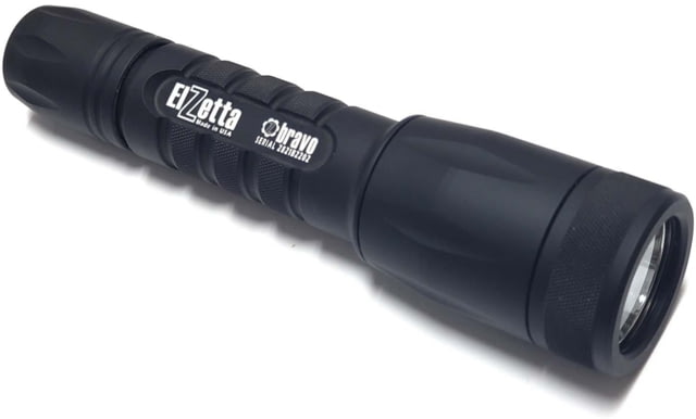Elzetta Bravo 2-Cell Flashlight w/Standard Bezel Ring CR123 White 600 Lumens HC Head High/Low Tailcap Black - Elzetta
