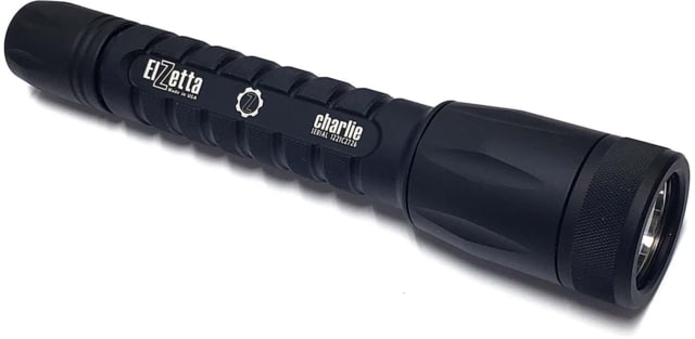 Elzetta Charlie 3-Cell Flashlight w/Standard Bezel Ring CR123 White 900 Lumens HC Head High/Low Tailcap Black - Elzetta