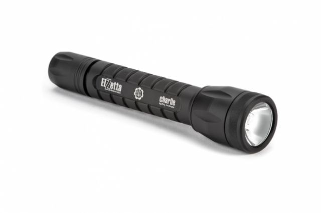 Elzetta Charlie 3-Cell LED Flashlight 1350 Lumens w/Standard Bezel Ring High Output AVS Head High/Low Tailcap Black - Elzetta