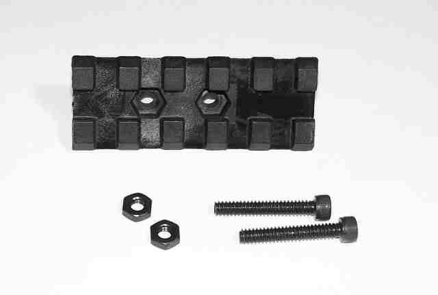 Elzetta Polymer Picatinny Rail Kit For Flashlight Mount Black - Elzetta