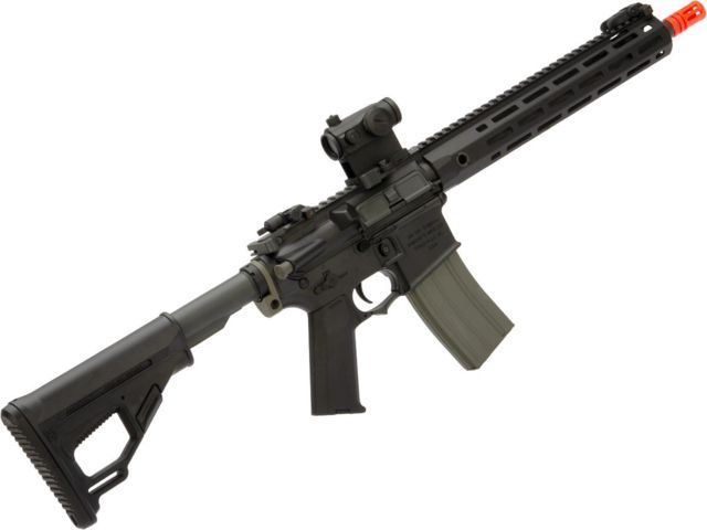 EMG Helios Knight's Armament Licensed SR-16E Mod2 MLOK Airsoft AEG Rifle Carbine Black Large - Emg Helios