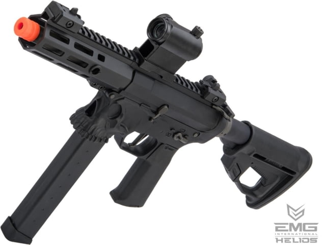 EMG Helios Sharps Bros Licensed Jack9 Polymer Receiver Advanced EFCS Caliber Carbine Airsoft AEG Pistol M-LOK PDW Black Large - Emg Helios