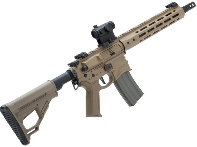 EMG Sharps Bros Hellbreaker II Licensed Advanced M4 Airsoft AEG Rifle 10in SBR Tan Large - EMG