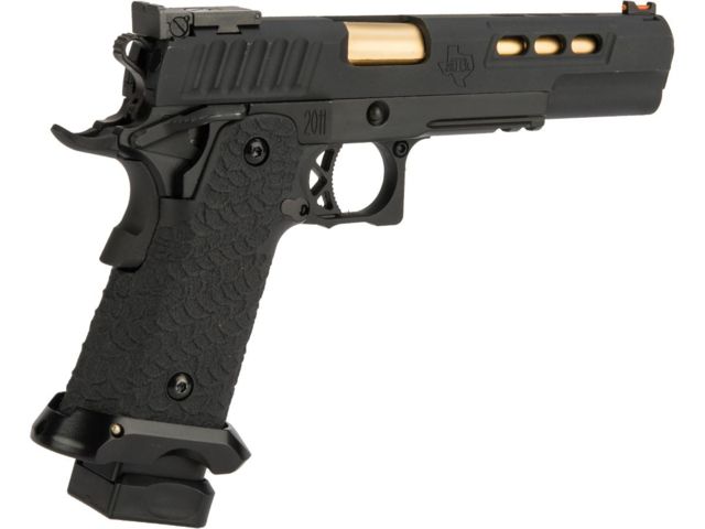 EMG STI International DVC 3-GUN 2011 Airsoft Training Pistol CO2 Black Medium - EMG