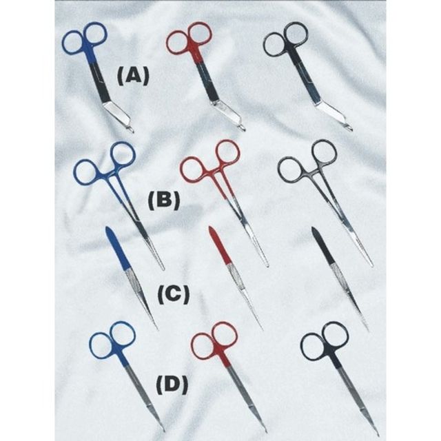 EMI Colormed Kelly Forceps Red - Emi