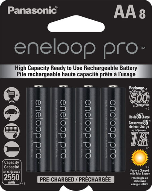 Eneloop Pro AA - 8 Pack 1st Generation Black - Eneloop