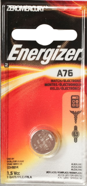 Energizer Mini Specialty Battery, 1.5 Volt, A76, Zero Mercury, A76BPZ