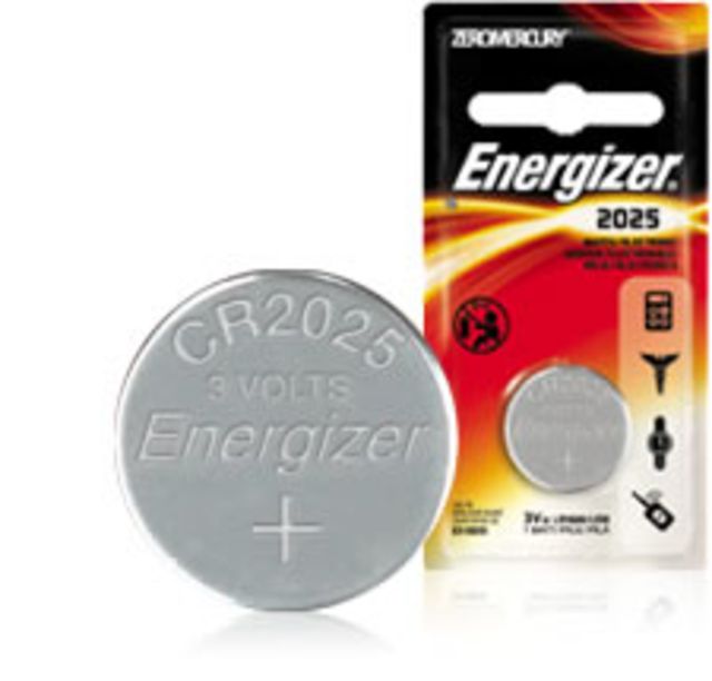 Energizer 3 Volt Lithium Coin Button Cell Electronic / Watch Battery, CR2025, ECR2025BP