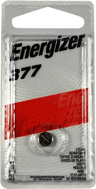 Rayovac Energizer  377 Battery Silver Oxide 1.55 Volts Qty 72 Singe Pack - Rayovac