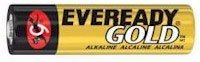 Energizer Eveready Gold AA 1.5Volts Batteries, 2 Pack A91BP-2