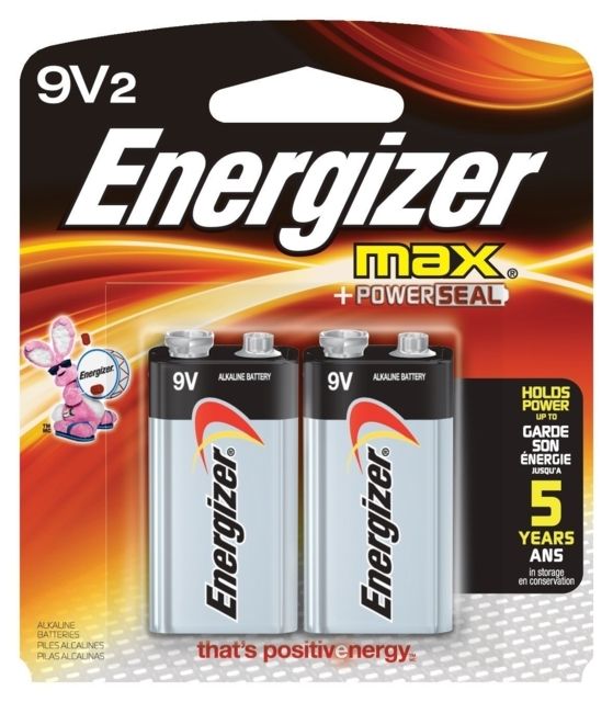Energizer 522BP2 MAX 9V Batteries Alkaline 9.0 Volts Qty 24 Single Pack - Rayovac