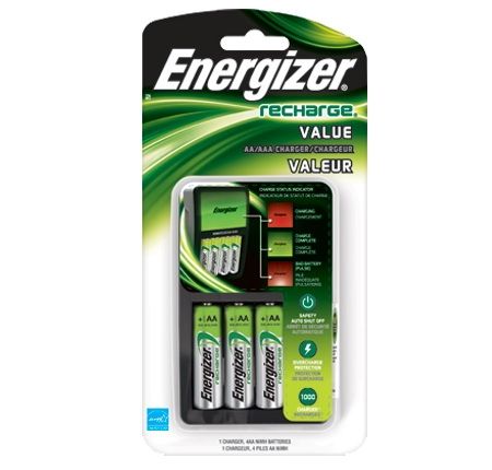 Energizer Recharge Value Charger with 4AA Batteries - Energizer