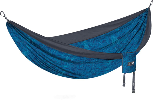 Eno DoubleNest Print Giving Back Hammocks Outside NPF/Charcoal One Size