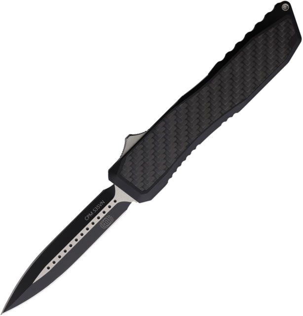 EOS Auto Harpoon OTF Black CF Automatic Folding Knife EOS117 - Eos