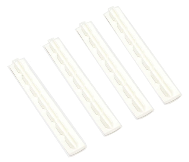 ERGO 7-Slot KeyMod Wedgelok Rail Cover 4 Pack White - ERGO