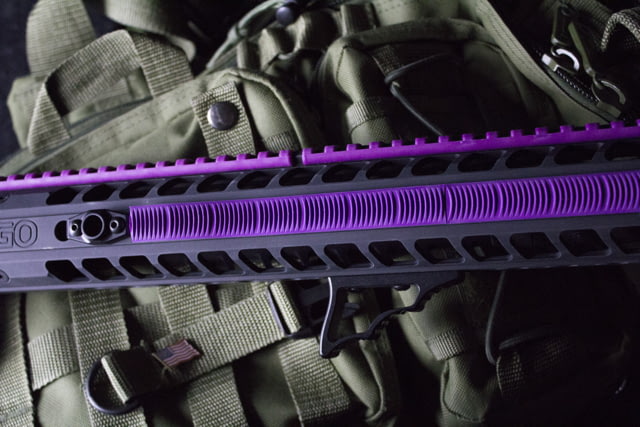 ERGO 7-Slot KeyMod Wedgelok Rail Cover 4 Pack Purple - Ergo