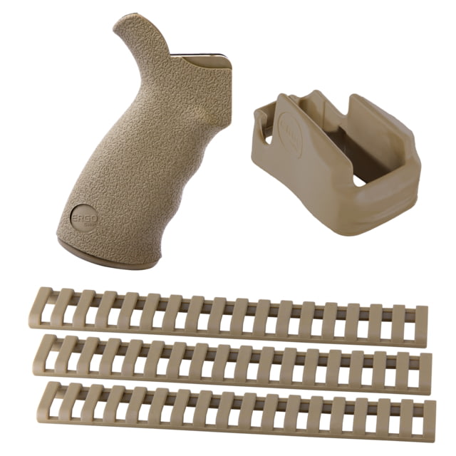 ERGO AR-15 Furniture Kit - Grip, MagWell Grip and Rail Covers