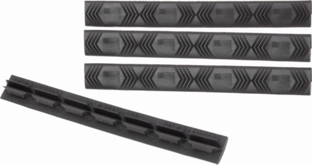 ERGO 7-Slot KeyMod Wedgelok Rail Cover 4 Pack American Flag Black - ERGO