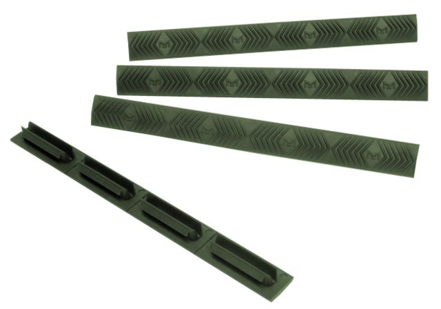 ERGO Modular Wedgelok Rail Covers 4-Pack OD Green