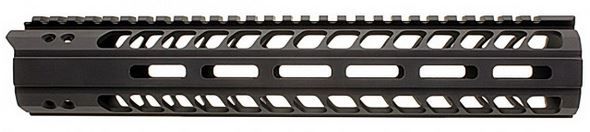 Ergo M-LOK Modular Free Float Rail System 1pc 1.8in Inside Diameter 12in Length Black - Ergo