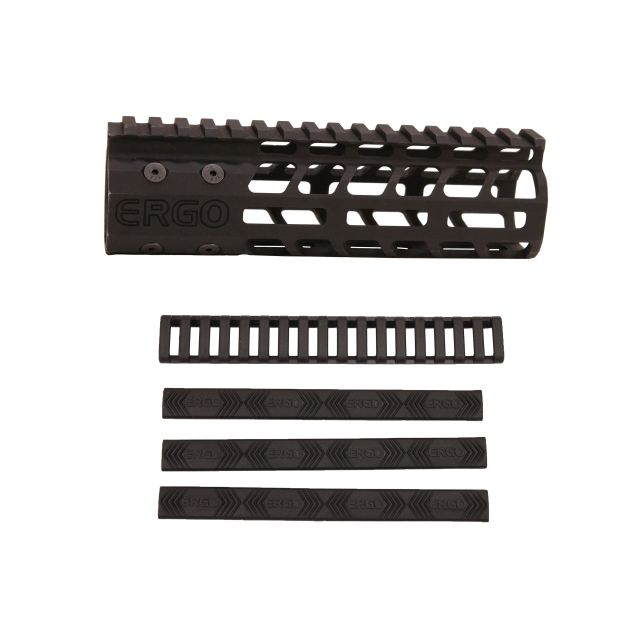 Ergo M-LOK SuperLite Modular Free Float Rail System 1.37 Interior Diameter Tube Black - Ergo