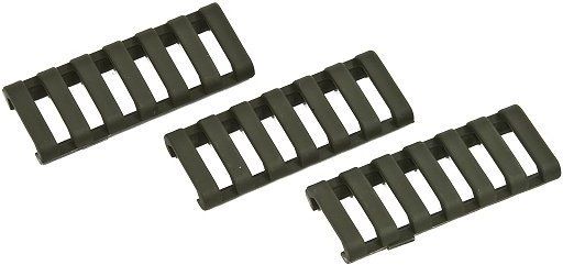 ERGO 7-Slot Low-Pro Ladder Rail Cover 3 Pack OD Green - ERGO