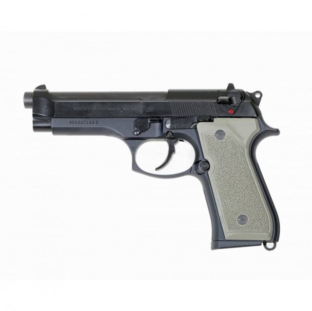 ERGO Beretta 92/M9 Hard Rubber Grip Dark Earth - Ergo