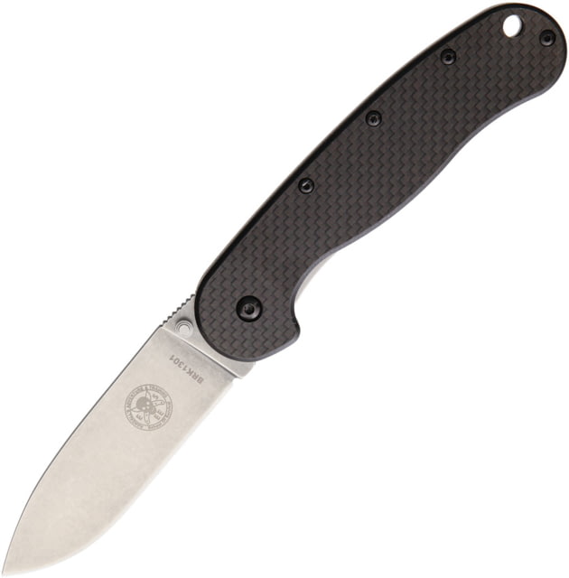 Esee Avispa Framelock CF D2 Folding Knife3.5inD2 Tool SteelStandard EdgeStonewashG10 Handle  D2 - Esee