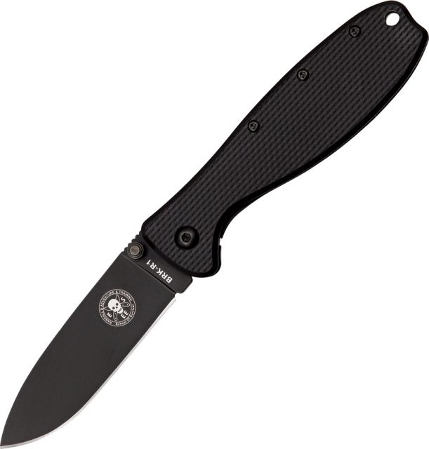 ESEE BRK Zancudo Framelock Folding Knife3inAUS-8A stainless blade Black Glass Filled Nylon Front Handle BRKR1B - Esee