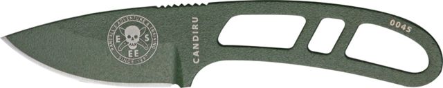 Esee Candiru Series OD Green Fixed Blade Knife 2in Green Carbon/Powder Coat Stainless Skeletonized Handle - Esee