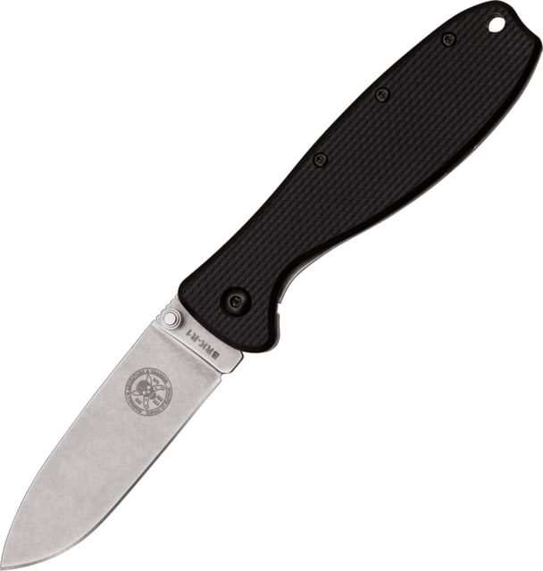 Esee Zancudo Framelock Black D2 Folding Knife3inD2 Tool SteelStandard EdgeStonewash Black GRN Handle BRKR2 BLACK D2 - Esee