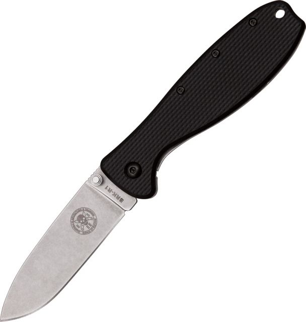 ESEE Zancudo Framelock Folding Knife4in closedAUS-8A stainless blade Black Glass Filled Nylon Front Handle BRKR1 - Esee