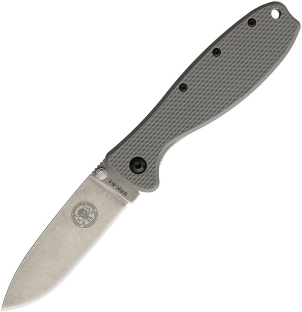 Esee Zancudo Framelock Foliage Folding Knife 3" stonewash finish AUS-8 stainless blade Foliage green textured G10 handle with stonewash f BRKR1FG - Esee