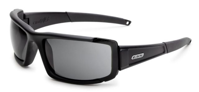 ESS CDI Max Sunglasses Black Frame Clear/Smoke Lenses - Ess