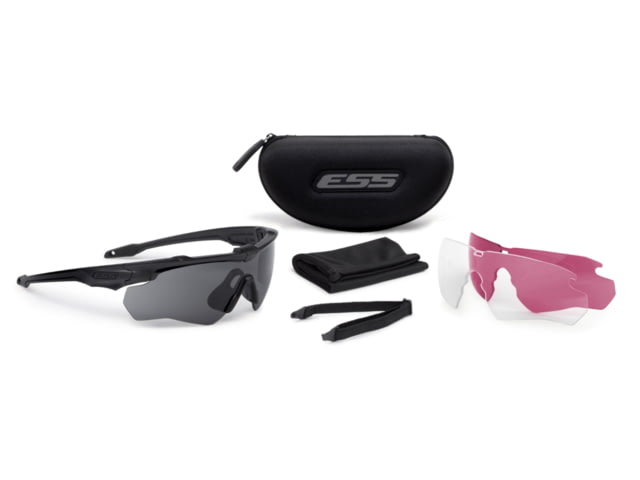 ESS Crossblade Standard LPL-5 Kit Black Frame Clear/Smoke Gray/Lazer Lens - Ess