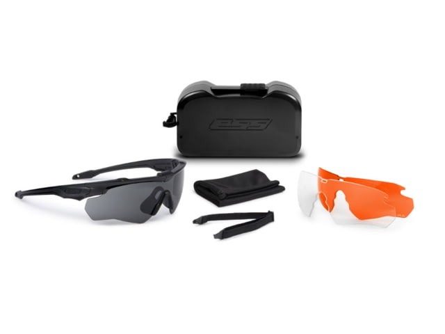 ESS CrossBlade STD Blk 3LS LPL-5+ Safety Glasses Black Unisex - Ess